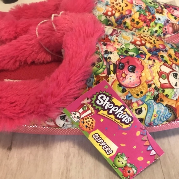 Shopkins • Girls Kids Slippers • Pink - Picture 2 of 4
